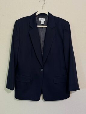 Pendleton Women's Navy Single-Button Blazer - 14
